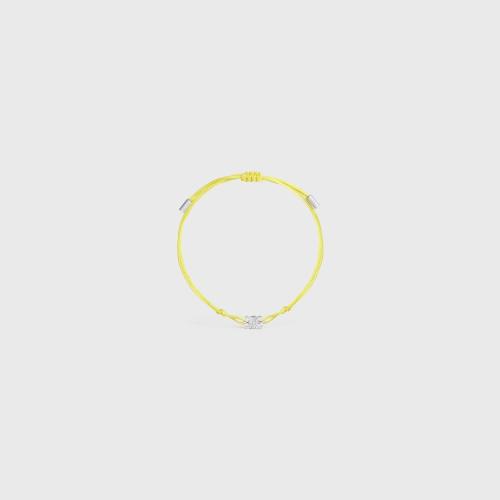  CELINE賽琳思琳 22年秋冬 女士 手鐲 BRACELET FIN DE PLAGE TRIOMPHE LAITON RHODIé ET POLY
