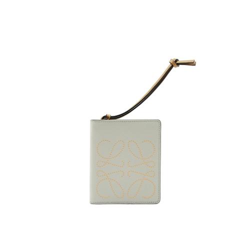  LOEWE羅意威 22年秋冬 女士 錢包 Brand compact zip wallet in calfskin 103.54.Z41-4355