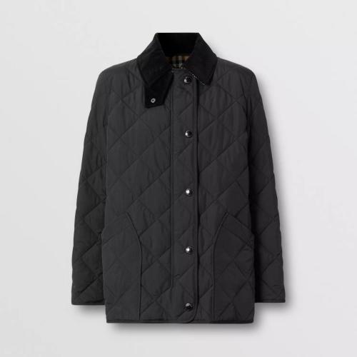  BURBERRY 22年秋冬 女士 菱形絎縫溫控谷倉夾克 80217511 預定商品1-3周發(fā)貨