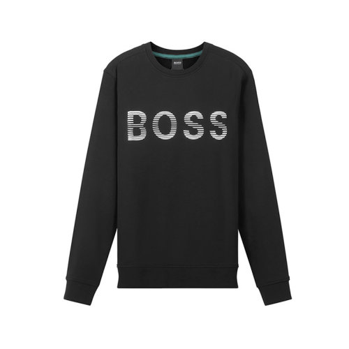 HUGO BOSS/雨果博斯 男士棉質(zhì)圓領(lǐng)長袖衛(wèi)衣運動衫LOGO圖案 50472235