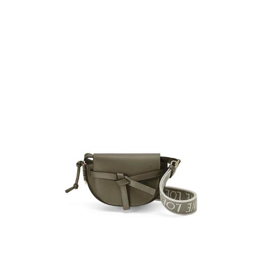  LOEWE羅意威    女士 單肩包 Mini Gate Dual bag in soft calfskin and jacquard A650N 預定商品1-3周發貨