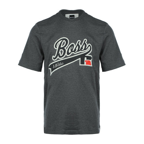 HUGO BOSS/雨果博斯22春夏徽標圖案男士短袖T恤TRA350466090