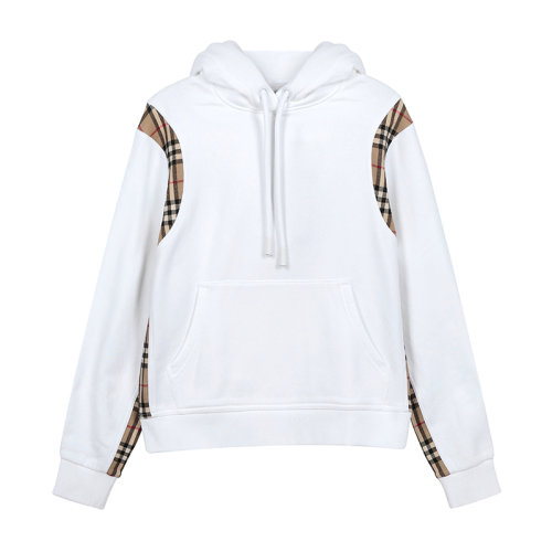 BURBERRY/博柏利女士格紋時尚百搭棉質套頭連帽運動衫女衛衣8032129