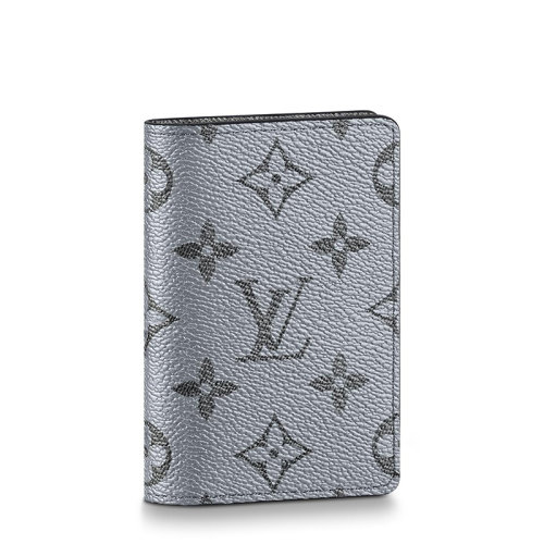 Louis Vuitton/路易威登 22春夏新款ORGANIZER DE POCHE系列 男士灰色老花帆布配皮長款翻折錢包M30837