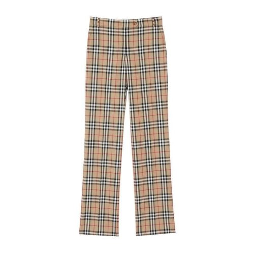 BURBERRY/博柏利 女士米色羊毛休閑褲 8033467
