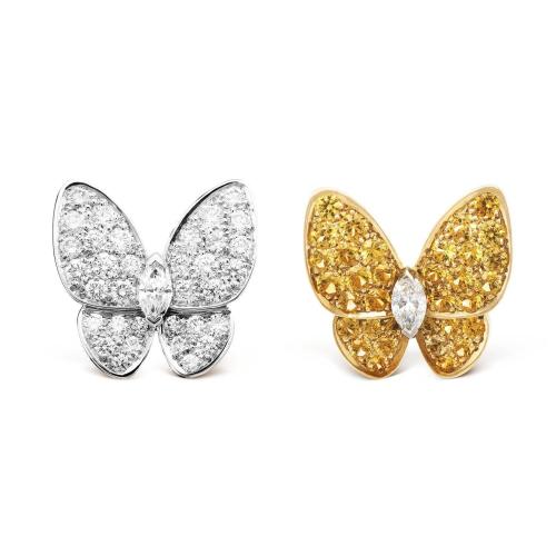  VCA梵克雅寶 22年秋冬 女士 耳環(huán) Two Butterfly耳環(huán) VCARB15100 預(yù)定商品1-3周發(fā)貨