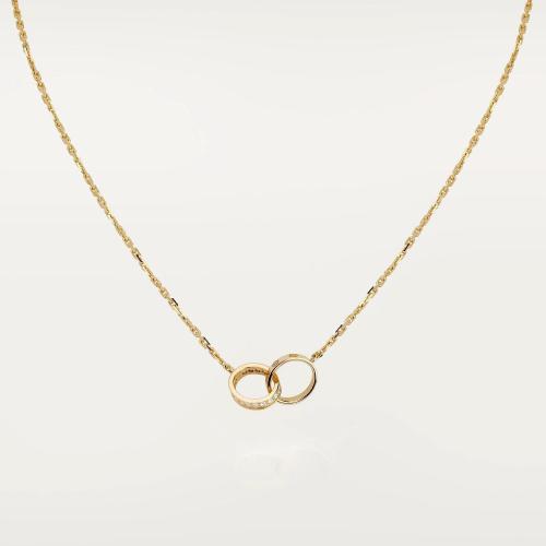  CARTIER 22年秋冬 女士 項(xiàng)鏈 LOVE項(xiàng)鏈，鑲嵌鉆石 18K黃金
