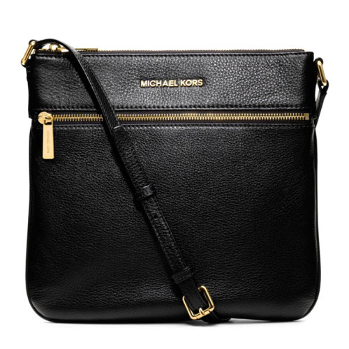 Michael Kors/邁克·科爾斯 Bedford系列 女士黑色牛皮單肩斜挎包