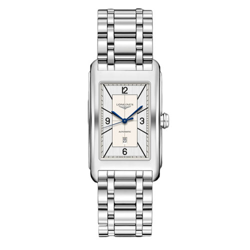 LONGINES/浪琴 黛綽維納系列 女士銀色自動機械精鋼表殼表帶腕表28.2X47毫米L5.767.4.73.6