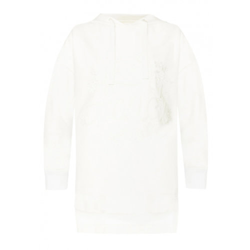 FENDI/芬迪  女裝 服飾 白色棉質時尚簡約連帽衛衣 女衛衣