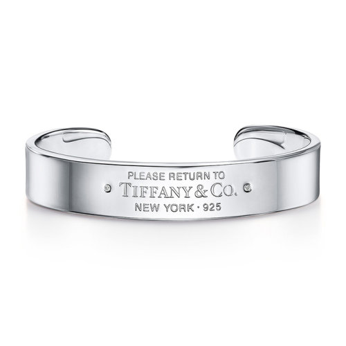 Tiffany & Co./蒂芙尼  Return to Tiffany?系列925銀鑲嵌鉆石手鐲 68174902