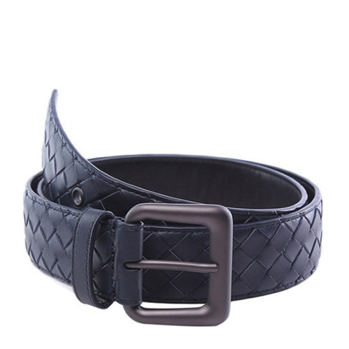 Bottega Veneta/葆蝶家 寶緹嘉 男士皮質編織經典時尚針扣皮帶腰帶 271932V4650