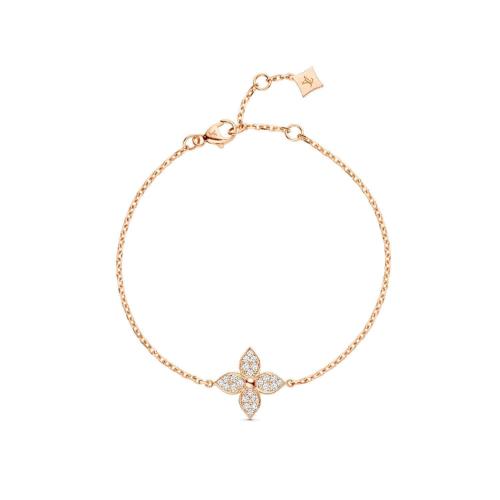 LV路易威登 22年秋冬 女士 手鏈 STAR BLOSSOM 1*w*8K金鉆石手鏈 Q95666 預定商品2-8周發貨