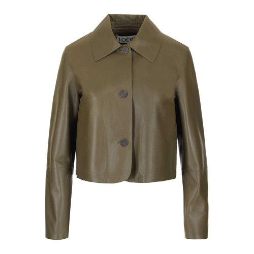 LOEWE/羅意威 20年春夏 服裝 女性 綠色 女士皮衣 S1108230CL4160