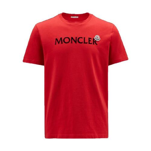  MONCLER蒙可蒙克萊 22年秋冬 男士 短袖T恤 Logo T-Shirt H20918C000258390T455