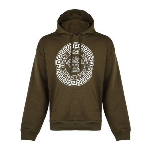 VERSACE/范思哲21新品美杜莎印花圖案棉質(zhì)寬松男衛(wèi)衣男士連帽套頭衛(wèi)衣10014191A01052