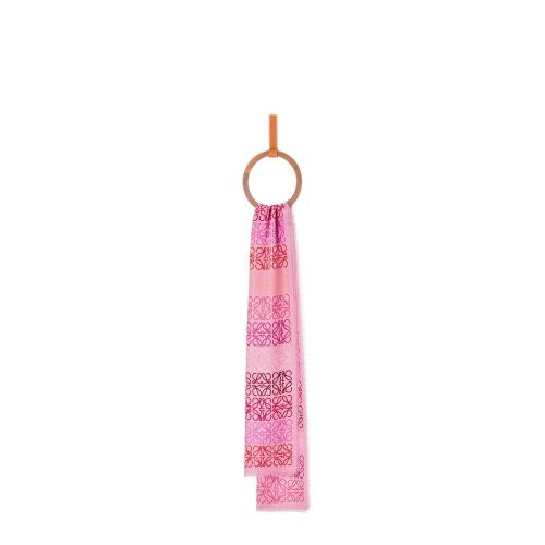  LOEWE羅意威 22年秋冬 女士 圍巾 Anagram 羊毛和羊絨圍巾 F603253X01-7629 預定商品1-3周發貨