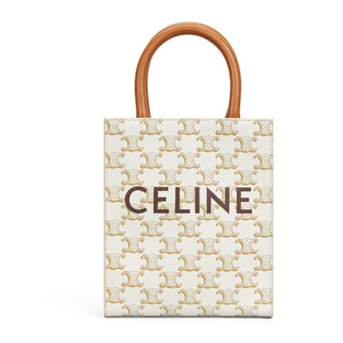 CELINE|賽琳 托特包Cabas Triomphe凱旋門 豎款手袋 風琴包 手提包 斜挎單肩包 經典滿印老花 迷你
