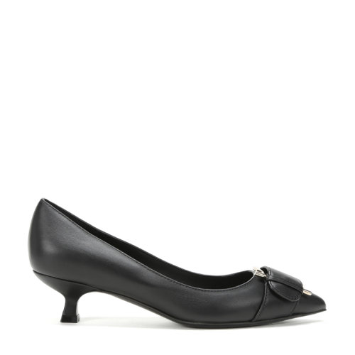 Salvatore Ferragamo/菲拉格慕 女士牛皮革GANCINI尖頭高跟鞋 0704632