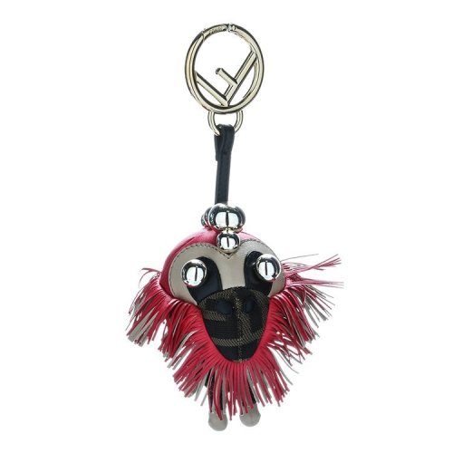 FENDI/芬迪  掛飾 經典百搭 F字母 紅色 女性 皮質掛飾