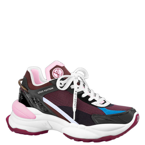 Louis Vuitton/路易威登 22年早春新款 RUN 55系列 女士波爾多紅混合材質運動鞋1A9H5B