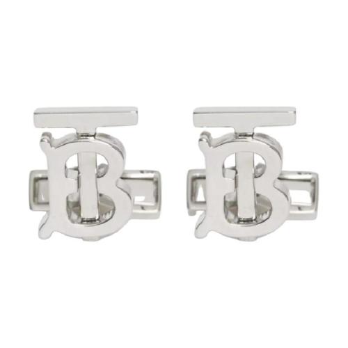  BURBERRY 22年秋冬 男士 專屬標識圖案鍍鈀金袖扣 80356981 預定商品1-3周發貨