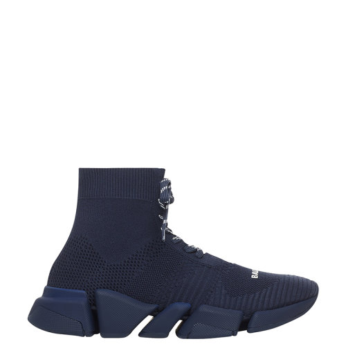Balenciaga/巴黎世家      Speed 2.0系列 男士深藍色網眼系帶運動鞋617258W2DB14909