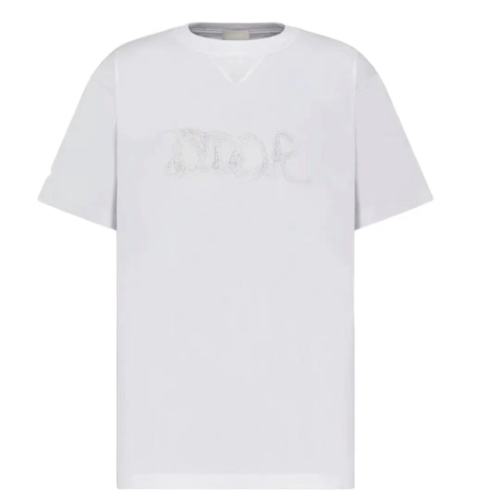 DIOR/迪奧  新款百搭舒適男士套頭短袖T恤143J685C0677 080【主推】