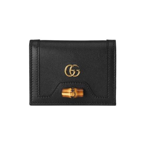  GUCCI古馳 22年秋冬 女士 Gucci Diana竹節卡包 658244 17Q0T 1000