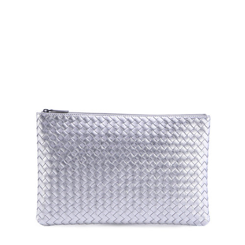 Bottega Veneta/葆蝶家  寶緹嘉女包 時(shí)尚百搭 女士銀色手拿包 355261V00411420 HKY015678