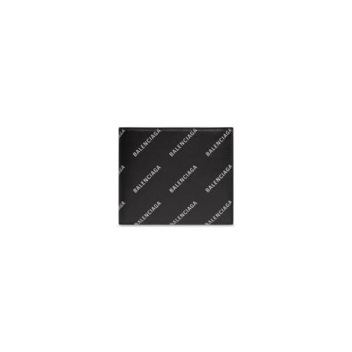 BALENCIAGA巴黎世家 22年秋冬 男士 錢包 Mens Cash Square Folded Wallet With Reflective Al