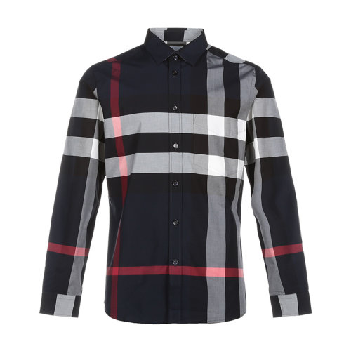 BURBERRY/博柏利 棉質(zhì)男士長袖襯衫 8018111