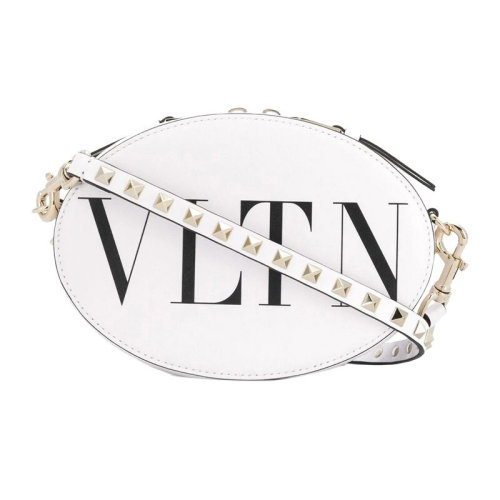 Valentino/華倫天奴  女包女士皮革時尚百搭鉚釘裝飾品牌LOGO斜挎包單肩包   RW2B0C47RCH 0VP