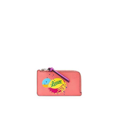  LOEWE羅意威 22年秋冬 女士 卡包 Bottle caps coin cardholder in classic calfskin C643Z40X