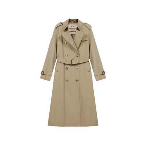 BURBERRY/博柏利 2021款 女士風衣 女款棉質滑鐵盧版型長款Heritage Trench風衣外套 80457851