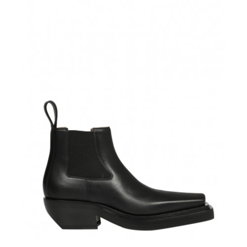 Bottega Veneta/葆蝶家  女士黑色皮質經典時尚百搭秋冬及踝靴 639830V00M01000