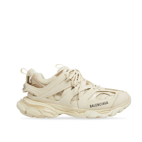 Balenciaga/巴黎世家 22年秋冬新款 男士米色系黑色網眼尼龍Track運動鞋542023W2LA29110