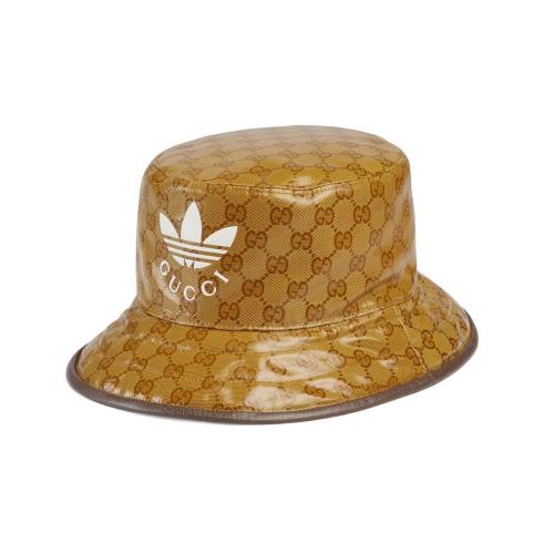  GUCCI古馳 22年秋冬 女士 adidas x Gucci聯名系列漁夫帽 696484 4HAP2 7164