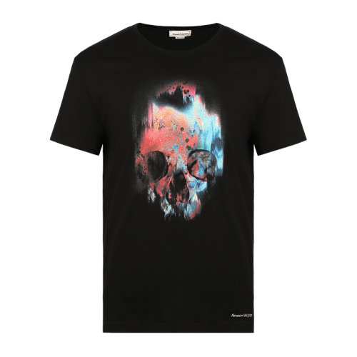 Alexander McQueen/亞歷山大麥昆  男士短袖T恤 595650QOZ60