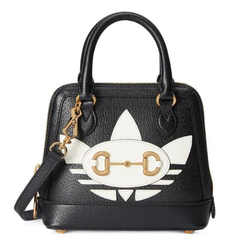  GUCCI古馳 22年秋冬 女士 adidas x Gucci Horsebit 1955系列迷你手袋 677212 U3ZDG 8726