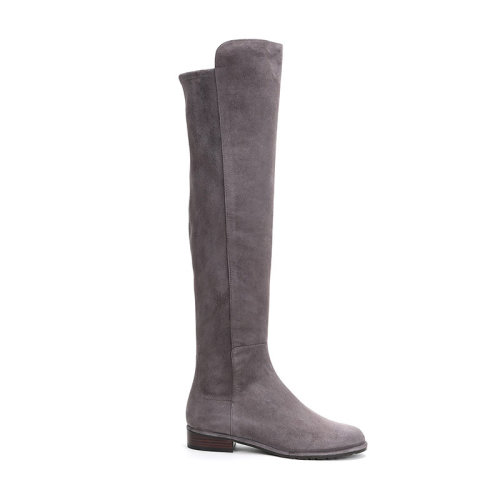 StuartWeitzman/斯圖爾特韋茨曼女士織物/絨面皮革低跟過膝長靴高筒靴ALLGOODLONDRASUEDE
