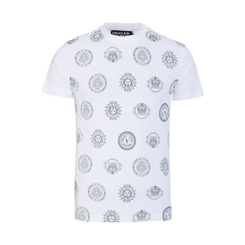 VERSACE/范思哲復古紋章男士短袖T恤潮流百搭