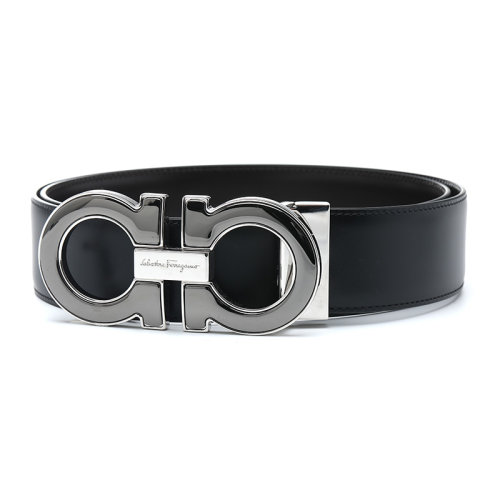 Salvatore Ferragamo/菲拉格慕22年帶扣式牛皮革男士皮帶腰帶679494