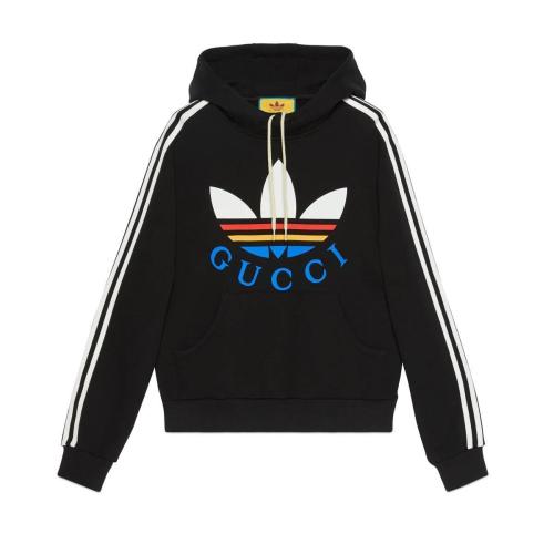  GUCCI古馳 22年秋冬 男士 adidas x Gucci聯名系列棉質衛衣 692107 XJEXB 1152