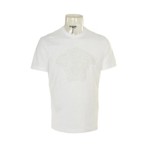 VERSACE/范思哲 男士白色棉質短袖T恤 A76119 1952 A92X PLFSX