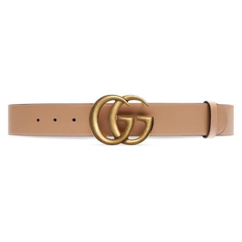  GUCCI古馳 22年秋冬 女士 雙G帶扣寬版皮革腰帶 400593 AP00T 2845
