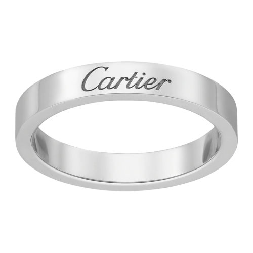 CARTIER/卡地亞 C de Cartier系列 鉑金950/1000刻印CARTIER字母簡約大氣結婚求婚訂婚戒指 B4098100