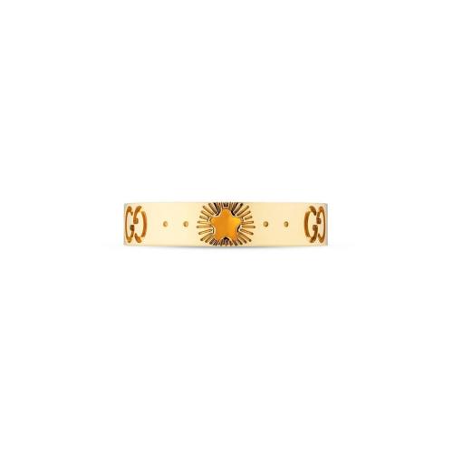  GUCCI古馳 22年秋冬 女士 Icon系列黃金飾星星戒指 607339 J8500 8000