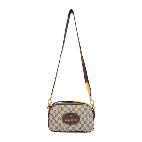 GUCCI/古馳 Neo Vintage 高級(jí)人造帆布郵差包  帆布/配皮 476466 K9GVT
