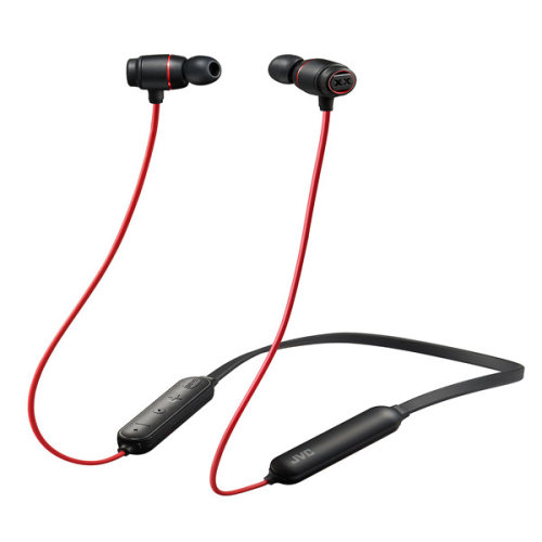 JVC/杰偉世 HA-XC30BT 頸掛式藍牙耳機 重低音搖滾音樂耳機 運動跑步時尚出街防水耳機【黑線紅線隨機發】